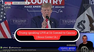 Trump speaking LIVE at IA Commit to Caucus | Sioux Center IA |