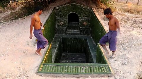 Build Mini Swimming Pool In front The Underground Secret House