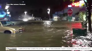 Tropical storm Eta leaves boats beached in Gulfport, businesses flooded out