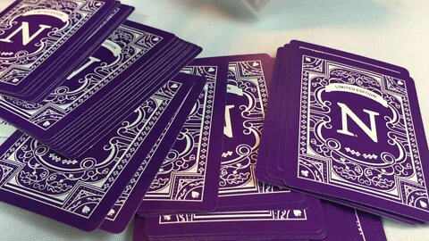 Limited edition Northwestern University Wildcats playing cards