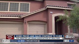 Las Vegas home prices are rising