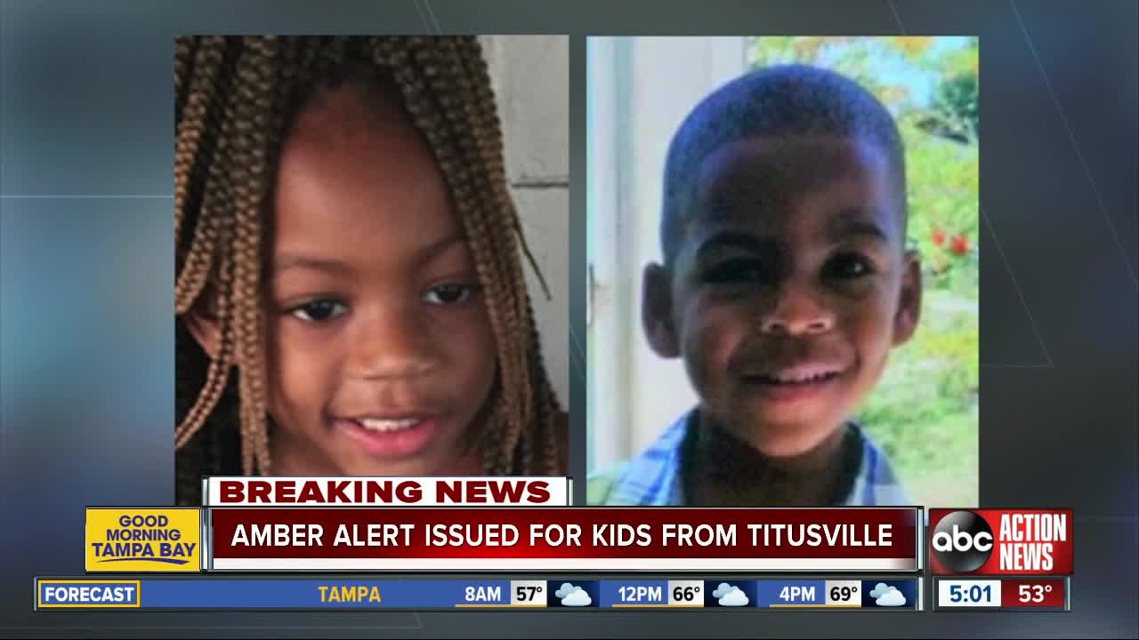 Florida Amber Alert issued for 2 children in Titusville