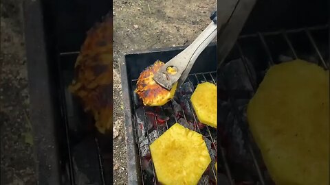 Grilled pineapple for a BBQ party 🍍