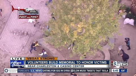 Volunteers build memorial park to honor Las Vegas shooting victims