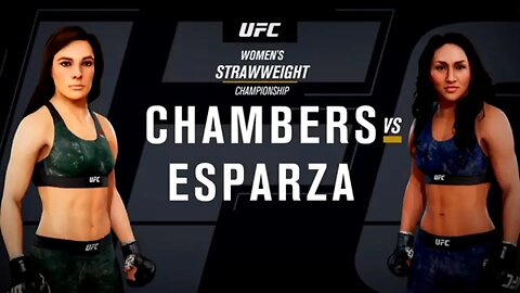 EA Sports UFC 3 Gameplay Carla Esparza vs Alex Chambers