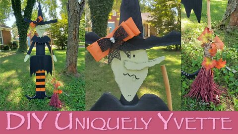 DIY: Halloween Witch and Broomstick | Woodworking | Fall / Autumn