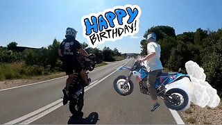 HE HAD AN AMAZING BIRTHDAY RIDE OUT SUPERMOTO TOUR VLOG 6 - SuperMotoValhalla -