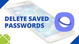 How to delete saved passwords in Samsung Internet (step by step)