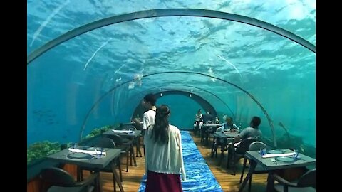 Underwater Hotel room in maldives