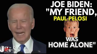 Biden "My Friend, Paul Pelosi was Home Alone" Joe Biden Speaks on Attack #joebiden #paulpelosi