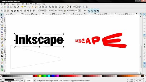 Text in Perspective - Inkscape tutorial