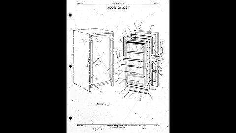 GE - General Electric appliance part schematic and break down - Card 15