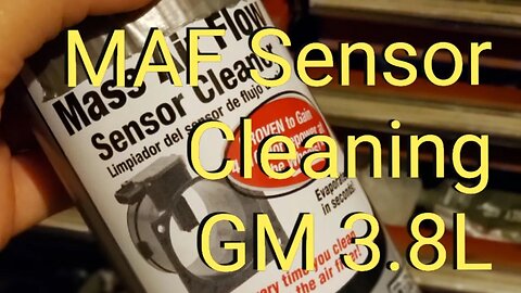 MAF Sensor Cleaning GM 3.8L Series 2