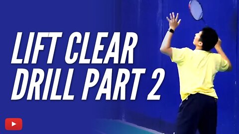 Lift Clear Drill Part 2 - Badminton Lessons featuring Coach Efendi Wijaya - bulutangkis