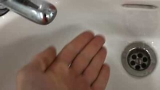 Pointless water saving makes washing hands harder