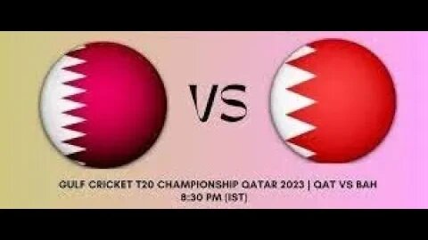 Qatar vs Bahrain | QAT vs BAH | Gulf Cricket T20I Championship 2023 | Cricket TV Live