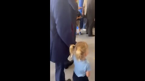 President Trump made an appearance at his granddaughter's school in honor of Grandparents Day