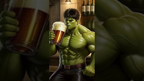 Hulk Drinking Beer #funny #viral #shorts