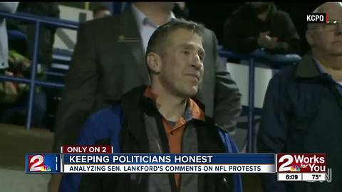 James Lankfords Comments regarding NFL protests