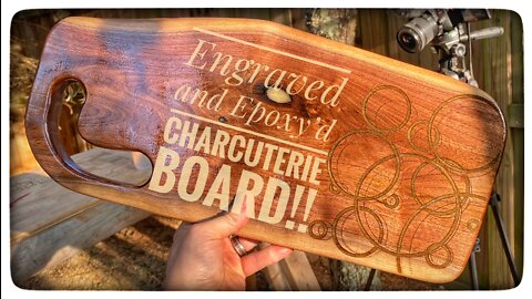 Charcuterie Board Engraved and Epoxy'd!