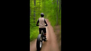 Single Track Trail Riding in Marquette ( Fatback Rhino )