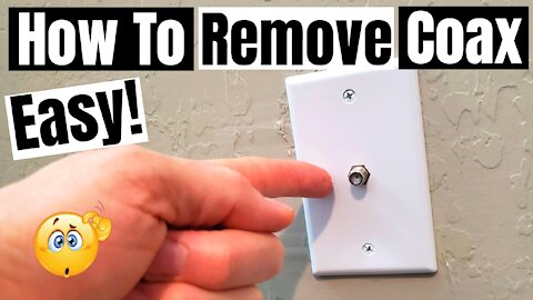COAX OUTLET REMOVAL - HOW TO