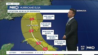 Hurricane Elsa strengthening on its approach to Florida