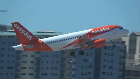Airport Gibraltar Arrivals; easyJet Arrival from LGW to Gibraltar Airport and Departure