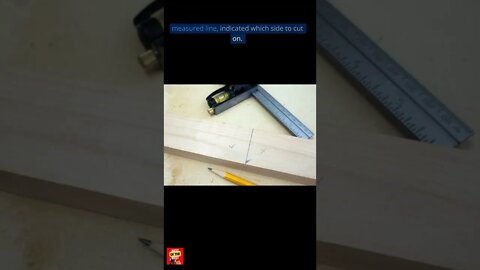 #shorts - Marking Cut Lines Woodworking Tips & Tricks
