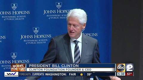 Bill Clinton heads opioid summit in Baltimore