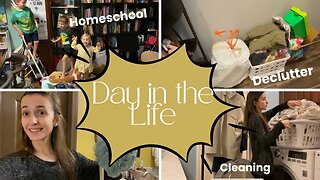 Declutter With Me || January DITL || Homeschool Mom