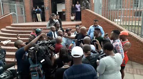 SOUTH AFRICA - Durban - Mampintsha outside Pinetown magistrates Court (Videos) (4VP)