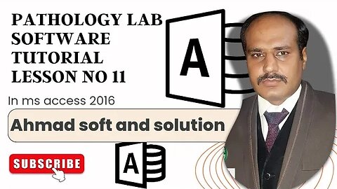 pathology lab software tutorial no11 | Ahmad soft and solution