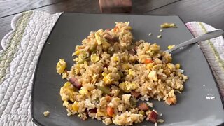 Homemade fried rice