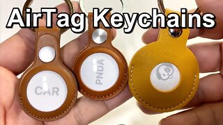 Comparing Apple AirTag Leather Keychains