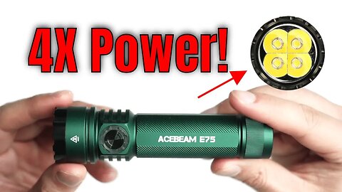 Acebeam E75 Flashlight Review: Are Quad-LED Lights a GIMMICK?