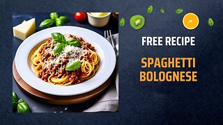 Free Spaghetti Bolognese Recipe 🍝🍅Free Ebooks +Healing Frequency🎵