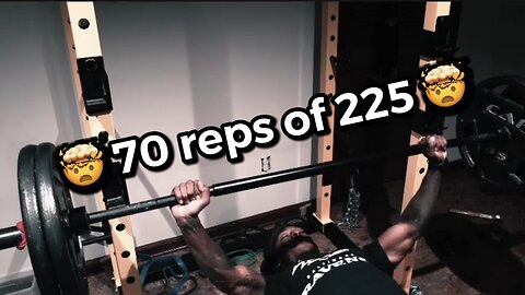 😳🤯 Unleash the Unthinkable: 140lb Athlete Conquers 70 Reps of 225 lbs in Just 6 SETS. #motivation