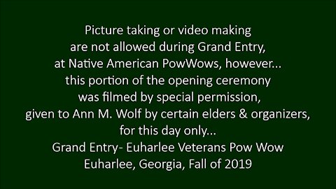 Native American PowWow Grand Entry - Rarely seen footage