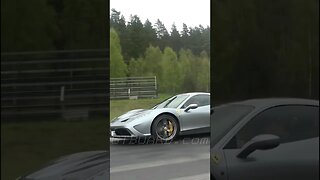 😱 605 HP Ferrari 458 Speciale vs 500 HP Porsche 911 Turbo PDK 997 double street race in beutal enco