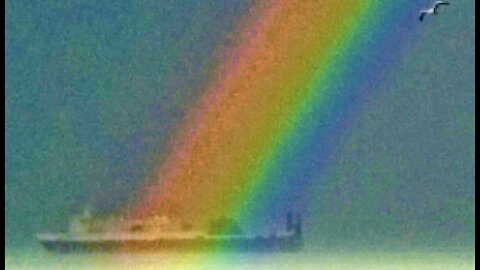 Rainbow Shines on Ship in Black Sea Near Russia as Killer Vaccines Plummet Western World Population