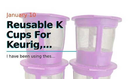 Reusable K Cups For Keurig, Reusable K CUP Coffee Filter Refillable Single K CUP for Keurig 2.0...
