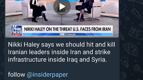 News Shorts: Nikki Haley wants War
