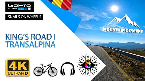 S01E09 - King`s road I - TRANSALPINA 4K bike ride, Papusa Summit to Novaci | Deep house mix | 🇷🇴