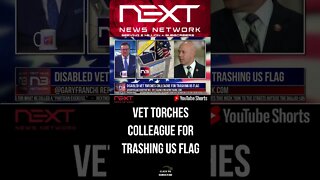 Disabled Vet TORCHES Colleague For Trashing US Flag #shorts