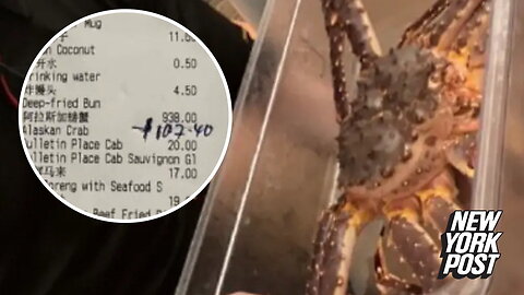 Crabby tourist calls police after being charged $700 for seafood dish