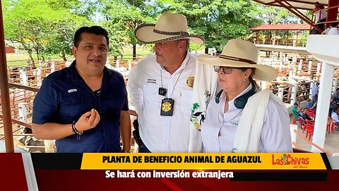 Planta de Beneficio Animal con inversión extranjera: Alcalde de Aguazul, Nelson Camacho-