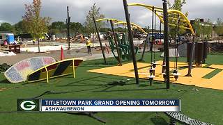 Titletown Park grand opening tomorrow