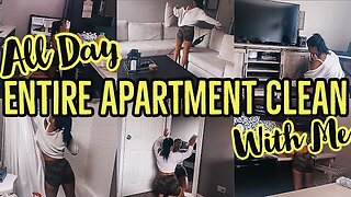 *ALL DAY* ENTIRE APARTMENT CLEAN WITH ME 2021 | EXTREME SPEED CLEANING MOTIVATION | ez tingz