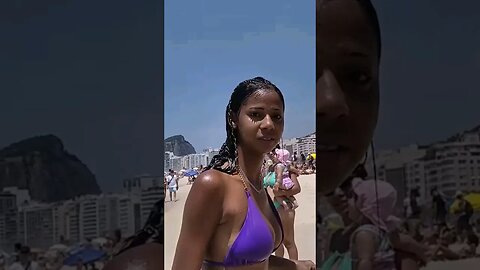 🇧🇷 Copacabana Beach, Rio de Janeiro ❤️ walking tour #shorts